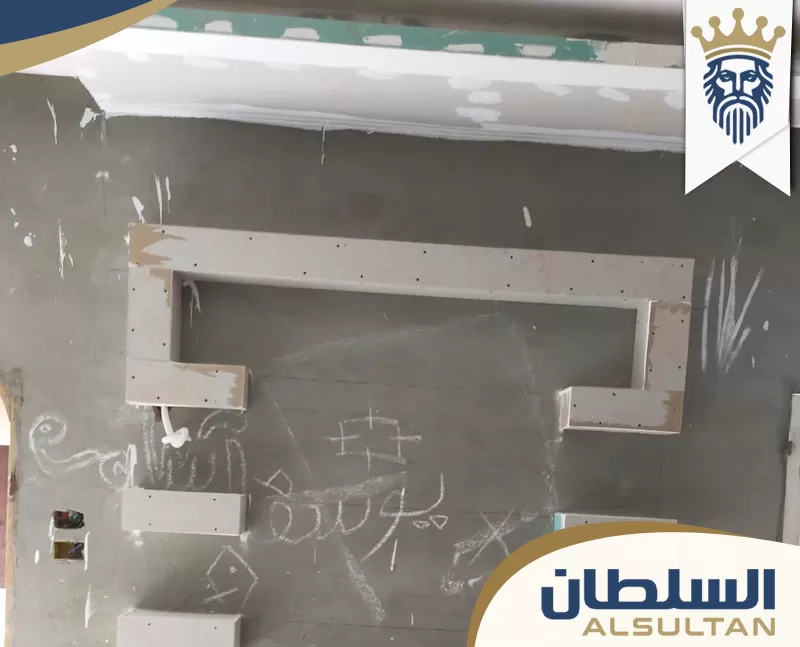 تركيب إطار جبس بورد حول فتحة جدارية مع تشطيبات أولية للسقف والجدران داخل عقار في دبي تركيب إطار جبس بورد حول فتحة جدارية مع تشطيبات أولية للسقف والجدران داخل عقار في دبي
