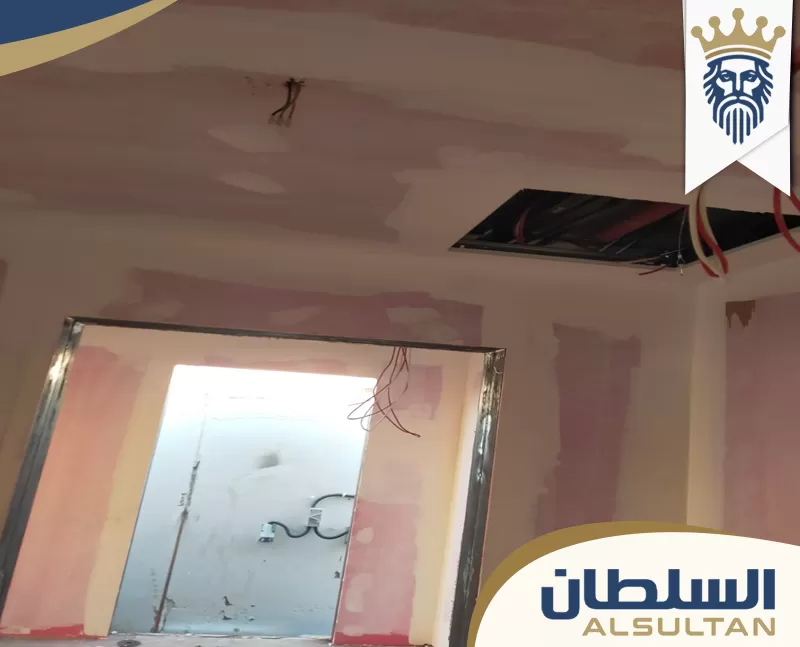 تجهيز سقف وجدران داخلية بالمعجون قبل تنفيذ أعمال الدهان والتشطيب تجهيز سقف وجدران داخلية بالمعجون قبل تنفيذ أعمال الدهان والتشطيب